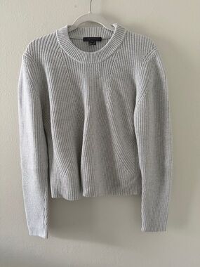 French Connection Light Gray Crewneck Sweater